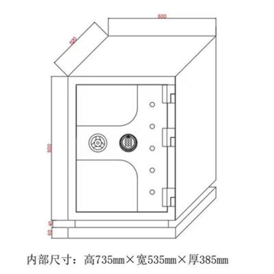 China Office Home Bank Use Vietnam Safe Box Fireproof Biometric Safe Box Compartment Fireproof Safe Box for sale