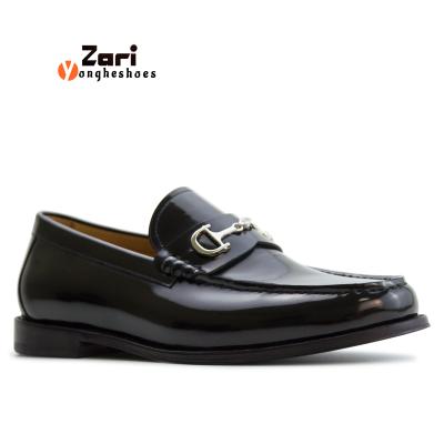 China Durable Luxury Italian Man's Handmade Stylish Shoes Grade Patent Leather Shoe for sale