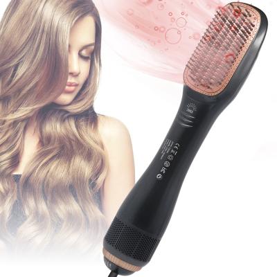 China Ion Factory Directly Ion Care Air Hot Comb Negative 3 in 1 Electric Hair Dryer Brush for sale