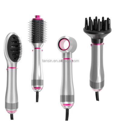 China 57 Degree Temperature Ionic Coherent Hair Straightener Curler Hair Dryer Ionic Electric Hair Brush for sale