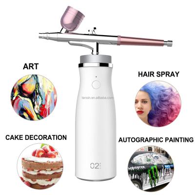 China Unique Design Moisturizer Moisturize Skin Manual Handheld Wireless Portable Airbrush Makeup Gun for sale