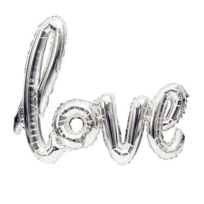 China PET Valentine's Day Holiday Decoration Letter Balloons Lowercase Letter Balloons Love Balloons Alphabet for sale