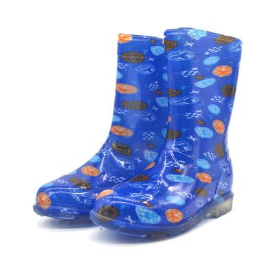 China Wholesale color changing chicken print duck kids rubber boots waterproof botas de lluvia raining boots for sale