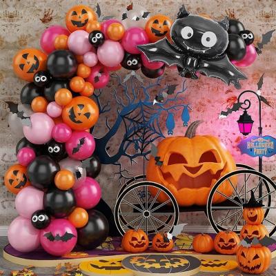 China Halloween Balloon Set Halloween Balloon Chain Kit Ghost Festival Party Decoration Balloon Wholesale for sale