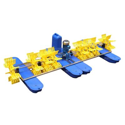 China 4 Paddle Aerator Spline Reducer 8 Wheels, Shrimp Farming Aerator, Paddle Wheel Aerator With 8 Impellers for sale