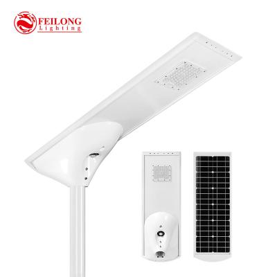 China ROAD 40w all in one solar lamp 12v 30w solar 60w all in one solar panel street light parking lot street lights for sale