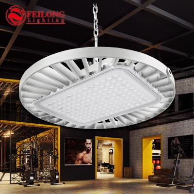 China High Quality Warehouse Exhaust Lamp FEILONG IP65 Outdoor UFO Led Industry High Bay Light 150w 200w for sale