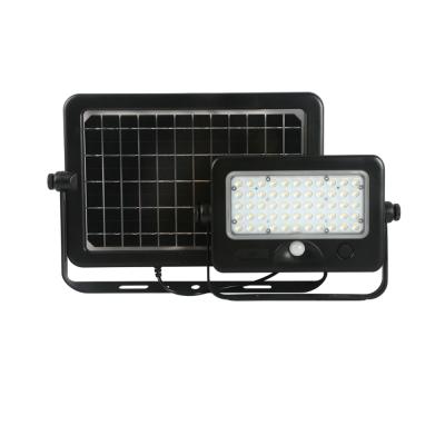 China Outdoor Double Side Solar Panel Solar Powered Led Flood Lights Waterproof With Motion Sensor Double Side Solar Panel for sale