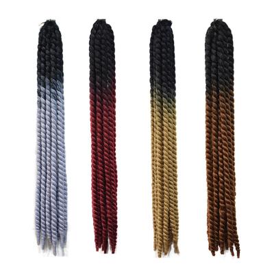 China Box Braid Hair American Black Women Personal Soft Synthetic Dreadlocks Wholesale Twist Crochet Box Braid Hair Heat Resistant Hair Extension for sale