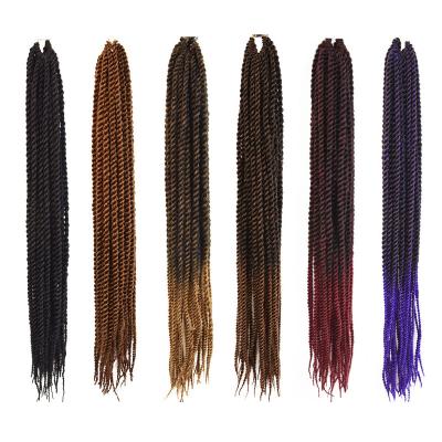 China Box Braid Hair USA Color Women Shape Senegal Jumbo Twist Crochet Braid Hand Made Hair Synthetic Box Braiding Hair Extensions Heat Resistant for sale