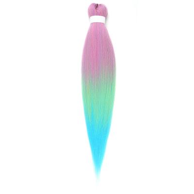 China YAKI three colors ombre PVC low temperature fiber fashion synthetic hair extensions new ez women wholesale fashionable fluffy yaki braid for sale