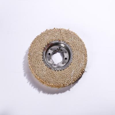 China Stainless steel Factory direct sale wholesale high quality cheap sisal wheel polishing wheel for sale