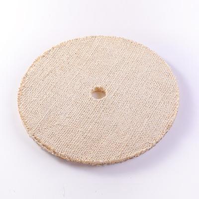 China Stainless steel Customize Flat White Treated Sisal Buffing Wheel Oil-treated Hard Sisal Polishing Wheel for sale