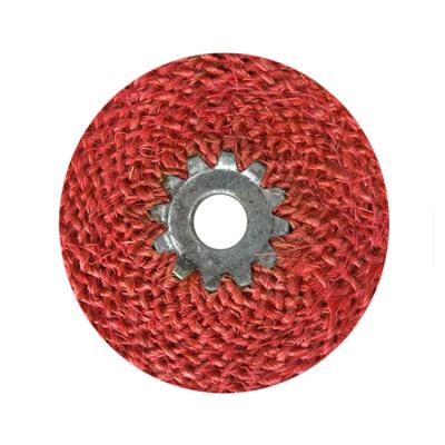 China Stainless steel Abrasive Tools Manufacturer iron core non woven stainless steel oil buffing polishing sisal wheel for sale