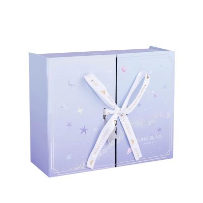 China Recycled Materials INS Wind Gift Packing Box Starry Sky Send Men's And Women's Birthday Gift Box Net Red Birthday Empty Gift Box For Packing for sale