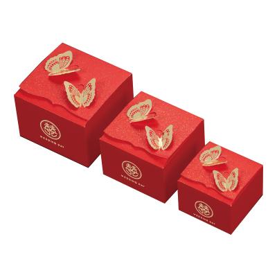 China Recycled Materials Wedding Candy Packing Box Paper Box Empty Wedding Candy Gift Box For Packaging for sale