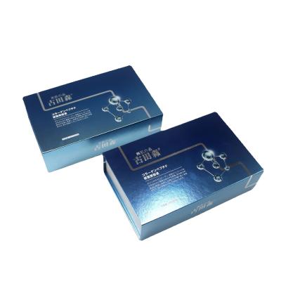 China Recyclable Health Care Product Packaging Color Paper Book Cardboard Gift Color Box Printing Clamshell Square Box for sale