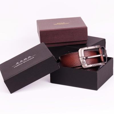 China Recycled Materials Custom Cardboard Gift Men High Stylish Paper Belt Paper Box for sale