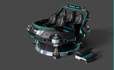 China Rotating 360 Degree VR Chair 5 Seats 9d VR 360 Roller Coaster UFO Flight Simulator 3000W for sale