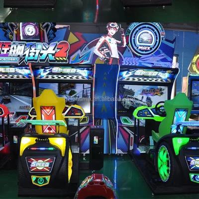 China Commercial Coin Operated Driving Simulator Car Racing Arcade Machine 300W Two Players for sale