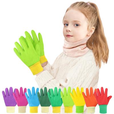 China Abrasion Resistance Baby Cotton Breathable Gloves Kids Work Gardening Gloves Work Gloves for Child Stretchy Knit Wrist for sale