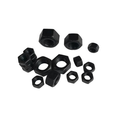 China Mining DIN934 Hex Nuts Customized Various Sizes Black Nuts Cheap Price for sale