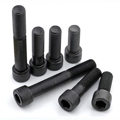 China Industry Machine 12.9 Oxide Socket Cap Black Head Allen Hex Head Machine Screws Bolts DIN912 ISO4762 for sale