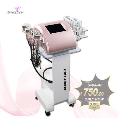 China Weight Loss Laser Slimming Equipment RF Skin Tightening Machine Cavitation Vacuum Slimming Machine for sale