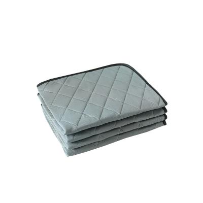 China Plain Weave Waterproof Adult Bed Changing Mat Washable Gray Incontinence Diaper Padded Premium Thick Underpads For Adult Women Men for sale