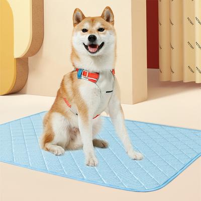 China Cool Stocked Pee Pads Washable Non Slip Summer Feeling Pet Training Reusable for Dogs Puppies Cats for sale