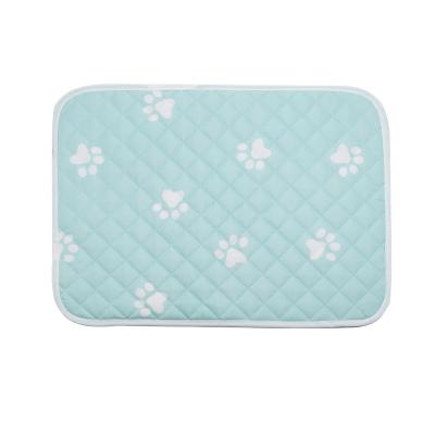 China Antimoisture Washable Fresh Pet Cat Dog Cooling Pad Portable Summer Ice Cooling Pad For Dogs Puppy Reasonable Price for sale