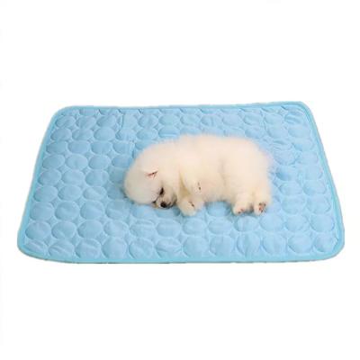 China Waterproof Dog Cooling Silk Cat Summer Ice Pad Washable Mat Pet Sleep Cooling OEM ODM Dog Ice Pad for Wholesale for sale