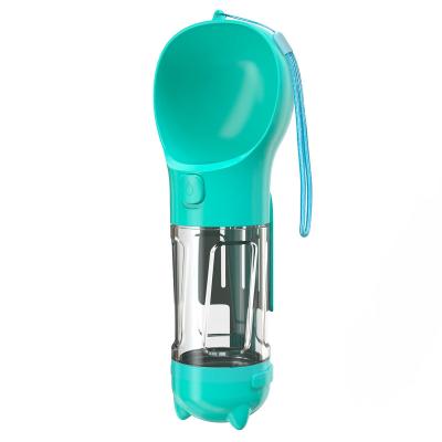 China 2022 Non-automatic Portable Pet Water Bottle with Food Container, Outdoor Portable Water Dispenser, for Walking, Hiking, Travel Dog Water Bottle for sale