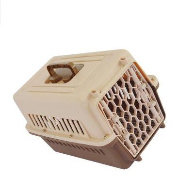 China High Quality Custom Transport Box Portable Pet Cage Cat Dog Plastic House Travel Stored Pet Cages Airline Shipping Approved for sale