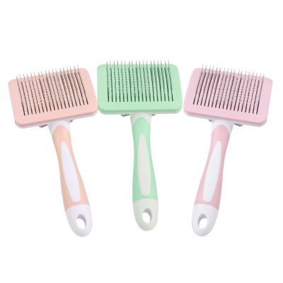 China Viable High Quality Massage Dog Cat Hair Removal Pumpkin Pet Automatic Comb Pet Brush for sale