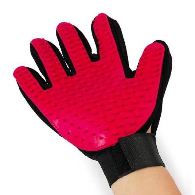 China Stocked Mesh Gloves Cat Hair Remover Brush Pet Comb Breathable Gloves for sale