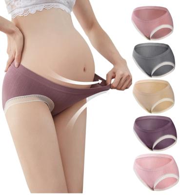 China Wholesale Pregnant Women Antibacterial Maternity Panties Low Rise Cotton Underwear Panties Maternity Underwear for sale