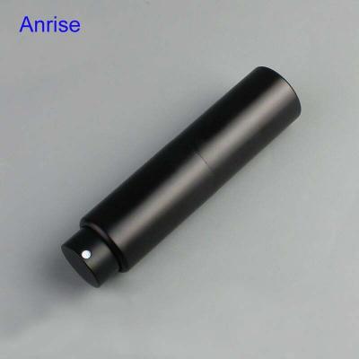 China Luxury Personal Care 8ml 10ml Matte Frosted Black Aluminum Twist Up Perfume Atomizer for sale