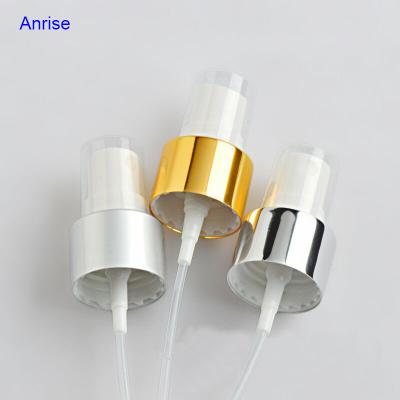 China Silver White Aluminum Screw Fine Mist Jet Pump Child Safe Gold 18-410 20-410 24-410 for sale