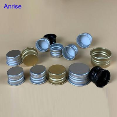 China 18mm Child Safe 20mm 24mm 28mm 18/410 Size Essential Oil Bottle Screw Caps Gold Silver Metal Aluminum Caps for sale