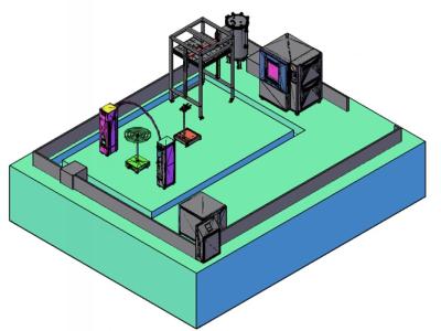 China Overall IPX1-IPX9K Waterproof Test Chamber , Simultaneous Environmental Testing Machine for sale