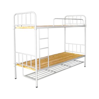 China Dormitory Iron Army Dorm School Metal Bed Customized Adult Bunk Bed for sale