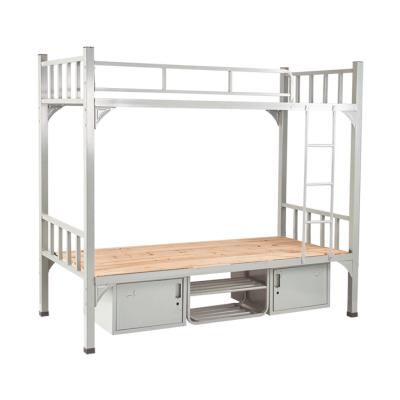 China Wholesale Dormitory Bed School Student Dormitory Double Metal Bunk Bed Set for sale