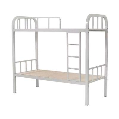 China Modern Bunk Bed School Dorm Student Iron Double Decker Metal Steel Pipe Bunk Bed for sale