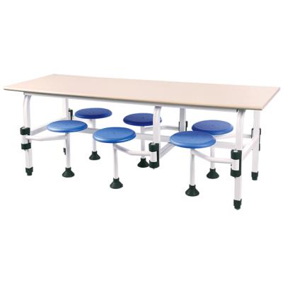 China New Style Modern Design Food Space Cafeteria School Foldable Dining Table And Chair for sale