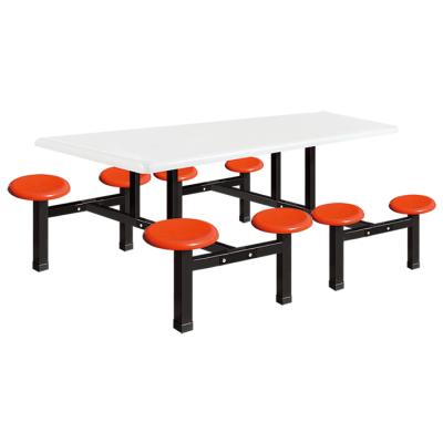 China Wholesale Dining Table and Chair Set Fiberglass (The Other) Eight Adjustable School Restaurant Seats for sale