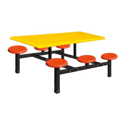 China Customized DINING TABLE Modern Design Rectangle School Canteen Table And Chair for sale