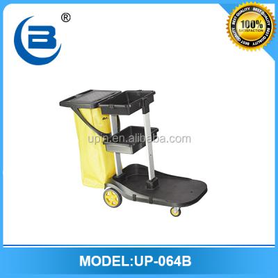 China Durable Hotel Housekeeping Maid Carts Canvas Utility Cart for sale