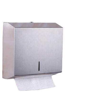 China BEAO OK-518B Stainless Steels Dispenser Tissue Box Lockable Manual Towel Paper Holder for Hospital Kitchen Bathroom for sale