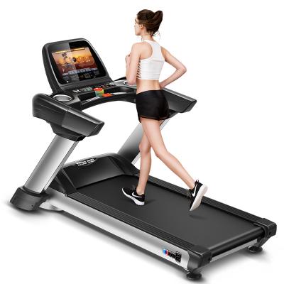 China AC motor commercial treadmill YPOO 2.0HP commercial treadmill touch screen motorized treadmill with wifi for sale